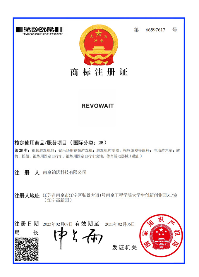 南京铂沃科技有限公司-28类
